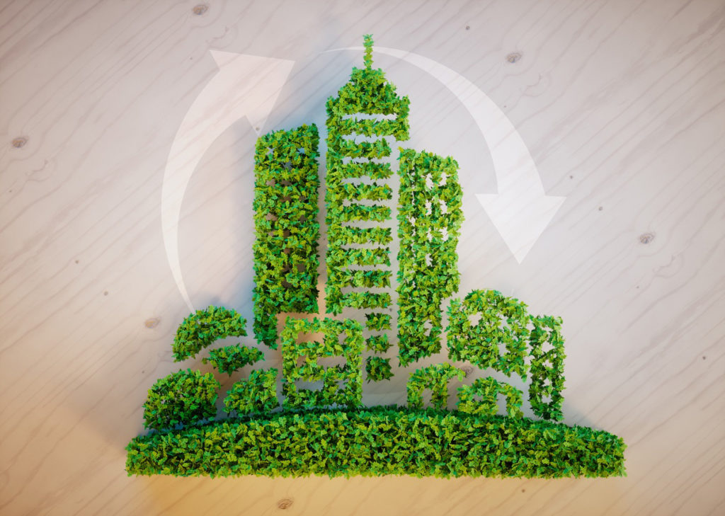 green efficiency city concept