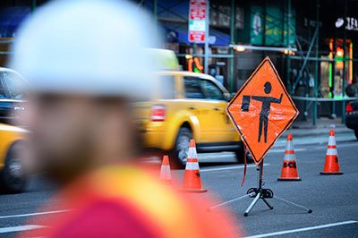 Roadwork on NYC Road