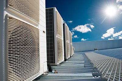 HVAC system in a large building